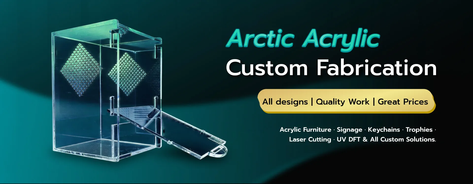 Arctic Acrylic รับผลิตงานอะคริลิค ทุกรูปแบบ งานคุณภาพ ราคาดี